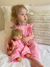 Load image into Gallery viewer, Matching Doll &amp; Me Overalls - Bubblegum Pink
