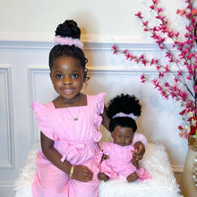 Load image into Gallery viewer, Matching Doll &amp; Me Overalls - Bubblegum Pink
