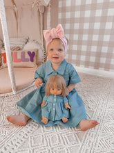 Load image into Gallery viewer, Matching Doll &amp; Me - Vintage Denim Dress
