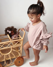 Load image into Gallery viewer, Matching Doll &amp; Me Bubble Frill Romper - Powdered Mauve
