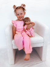 Load image into Gallery viewer, Matching Doll &amp; Me Overalls - Bubblegum Pink
