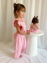 Load image into Gallery viewer, Matching Doll &amp; Me Overalls - Bubblegum Pink
