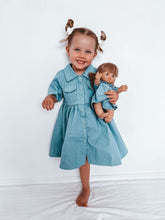 Load image into Gallery viewer, Matching Doll &amp; Me - Vintage Denim Dress
