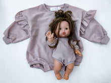 Load image into Gallery viewer, Matching Doll &amp; Me Bubble Frill Romper - Powdered Mauve
