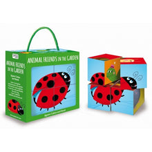 Load image into Gallery viewer, Cube Puzzle and Book - Friends in the Garden
