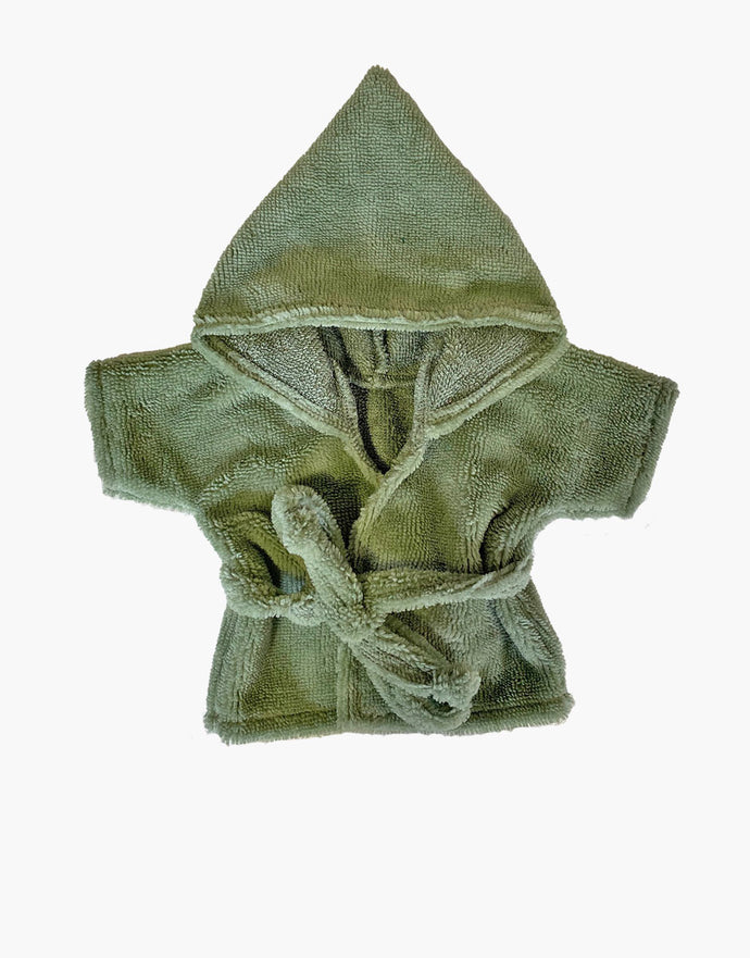 Almond Green Terry Towel Bathrobe