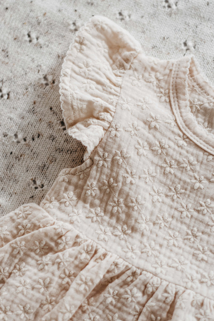 Embroidery Daisy Dress
