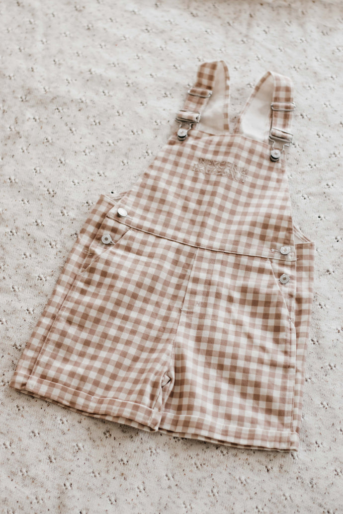 Denim Overalls Gingham
