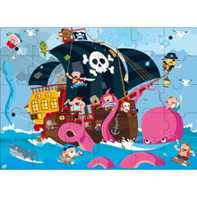 Load image into Gallery viewer, Book and Giant Puzzle - Pirates, 30 pcs

