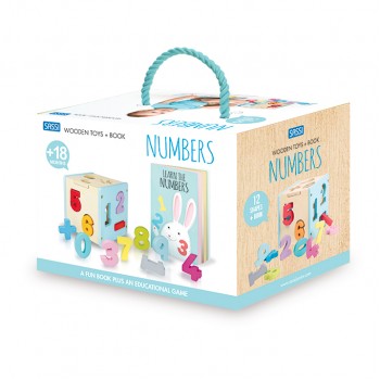 Wooden Sorting Box and Book - Numbers