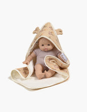 Load image into Gallery viewer, Babies Bath cape with ears - April Flowers
