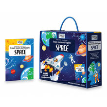 Load image into Gallery viewer, Travel, Learn and Explore - Puzzle and Book Set - Space, 205 pcs
